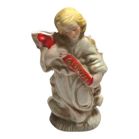 Vintage 9-Piece Ceramic Nativity Set Adelbrook 1990s Walmart Broken Angel Wing - Picture 3 of 15